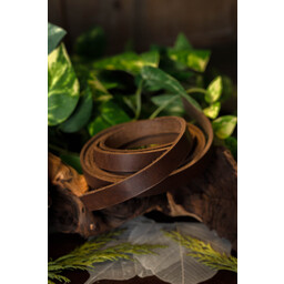 Leather belt 30 mm / 130-140 cm brown - Celtic Webmerchant