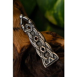 Birka belt end Borre style, silvered - Celtic Webmerchant