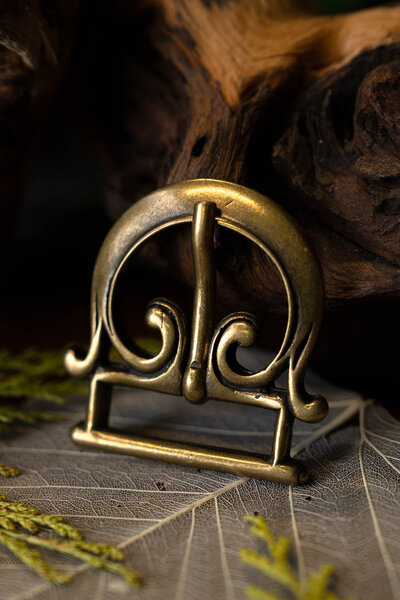 Roman belt buckle 2nd century AD, brass color - Celtic Webmerchant
