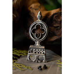 Gothic Gürtelendbeschlag 3 cm, versilberter - Celtic Webmerchant