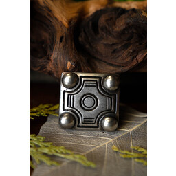 Allemanic belt fitting from Balingen, silvered - Celtic Webmerchant