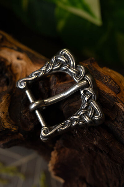 fibbia anglo-scandinava, argentato - Celtic Webmerchant