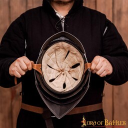 Duitse sallet met nekbeschermer, 2 mm - Celtic Webmerchant