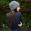 Nadelgebundene Mütze, 100% Wolle, Grau-Blau - Celtic Webmerchant