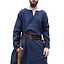 Medieval linen tunic, dark blue - Celtic Webmerchant