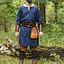 Medieval linen tunic, dark blue - Celtic Webmerchant