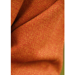 Diamant twill tunika, 100% ull, orange-röd - Celtic Webmerchant