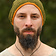 Ulfberth Gorro de ganchillo, 100% lana, verde - amarillo - Celtic Webmerchant