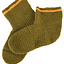 Virkade strumpor, 100% ull, grön-gul - Celtic Webmerchant