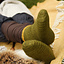 Virkade strumpor, 100% ull, grön-gul - Celtic Webmerchant