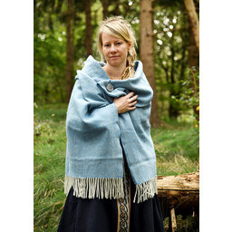Coperta/mantello 100% lana, spinato, colore blu - Celtic Webmerchant