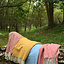 Coperta/mantello 100% lana, spinato, colore blu - Celtic Webmerchant