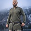 Tunica vichinga in lino Ragnar, verde - Celtic Webmerchant