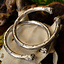 Roman torcs med Lion huvuden, par, silverfärg - Celtic Webmerchant