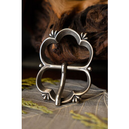 Hebilla renacentista, siglos XV-XVI, bronce plateado - Celtic Webmerchant