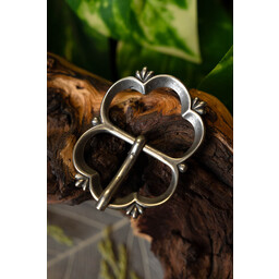 Hebilla renacentista, siglos XV-XVI, bronce plateado - Celtic Webmerchant