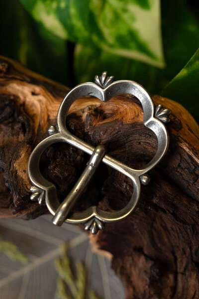 Renaissance buckle 15th-16th century, silvered bronze - Celtic Webmerchant