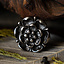 Tudor-rose bæltespænder (sæt med 5 dele), forsølvet bronze - Celtic Webmerchant