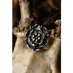Tudor-rose bæltespænder (sæt med 5 dele), forsølvet bronze - Celtic Webmerchant