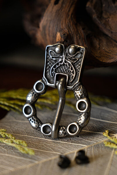 Renaissance buckle London, silvered - Celtic Webmerchant