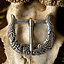 Borre-Jellinge styl klamra chwytania-bestia, posrebrzane - Celtic Webmerchant