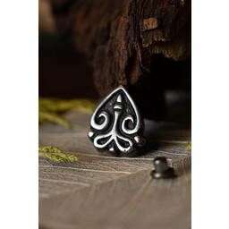 Accessorio per cintura vichingo Chernikov, zama argentata - Celtic Webmerchant