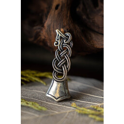 Rusvik belt fitting, silvered - Celtic Webmerchant