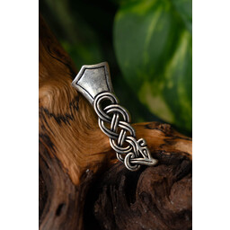 Rusvik belt fitting, silvered - Celtic Webmerchant