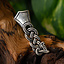 Rusvik belt fitting, silvered - Celtic Webmerchant