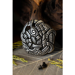 Viking fitting Midgard snake, silvered - Celtic Webmerchant
