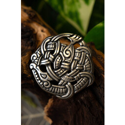 Viking fitting Midgard snake, silvered - Celtic Webmerchant