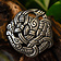 Viking fitting Midgard snake, silvered - Celtic Webmerchant