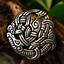 Viking fitting Midgard snake, silvered - Celtic Webmerchant