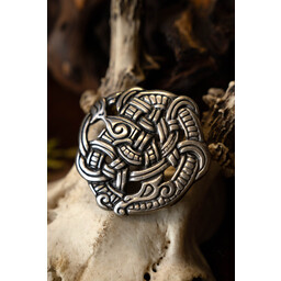 Viking fitting Midgard snake, silvered - Celtic Webmerchant