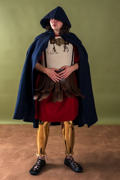 Medieval cloak Karen blue - Celtic Webmerchant