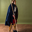 Medieval cloak Karen blue - Celtic Webmerchant