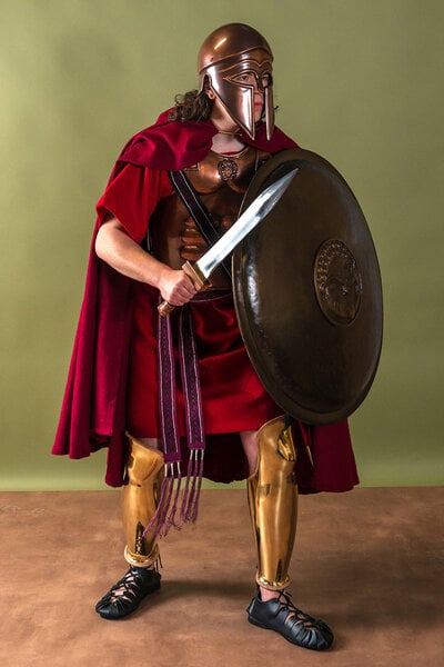 Medieval cloak Karen red - Celtic Webmerchant