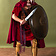 Leonardo Carbone Manteau médiéval Karen rouge - Celtic Webmerchant
