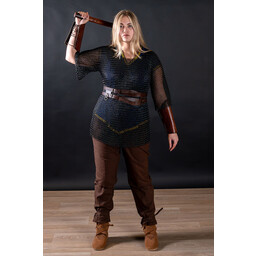 Haubergeon, zwart, ongeklonken 8 mm - Celtic Webmerchant