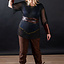 Haubergeon, schwarz, unvernietet 8 mm - Celtic Webmerchant
