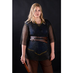 Haubergeon, zwart, ongeklonken 8 mm - Celtic Webmerchant