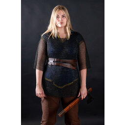 Haubergeon, schwarz, unvernietet 8 mm - Celtic Webmerchant