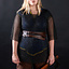 Haubergeon, black, unriveted 8 mm - Celtic Webmerchant