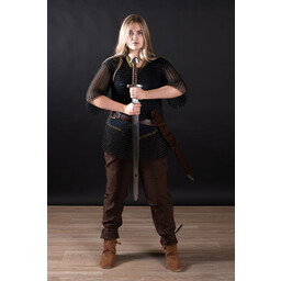Haubergeon, schwarz, unvernietet 8 mm - Celtic Webmerchant