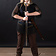 Haubergeon, schwarz, unvernietet 8 mm - Celtic Webmerchant