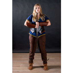 Dark Elf zwart/bruin leren korset - Celtic Webmerchant