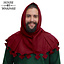 Laatmiddeleeuwse lierepijp, wol, donkerrood - Celtic Webmerchant