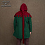 Laatmiddeleeuwse lierepijp, wol, donkerrood - Celtic Webmerchant