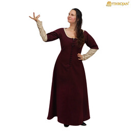 Cotehardie 15e-17e siècle, laine, rouge - Celtic Webmerchant