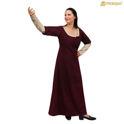 Cotehardie 15e-17e siècle, laine, rouge - Celtic Webmerchant